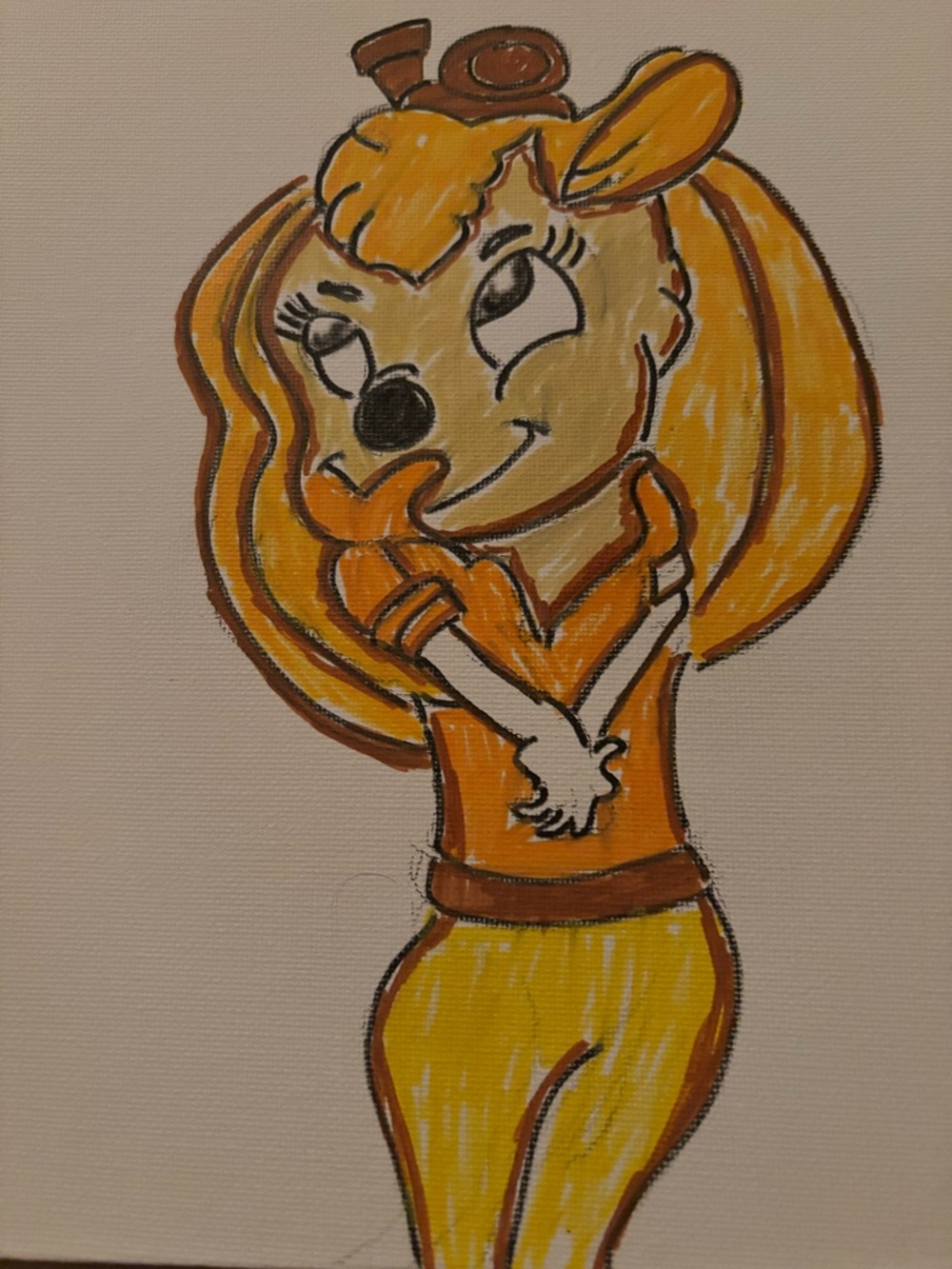 Little girl cartoon character